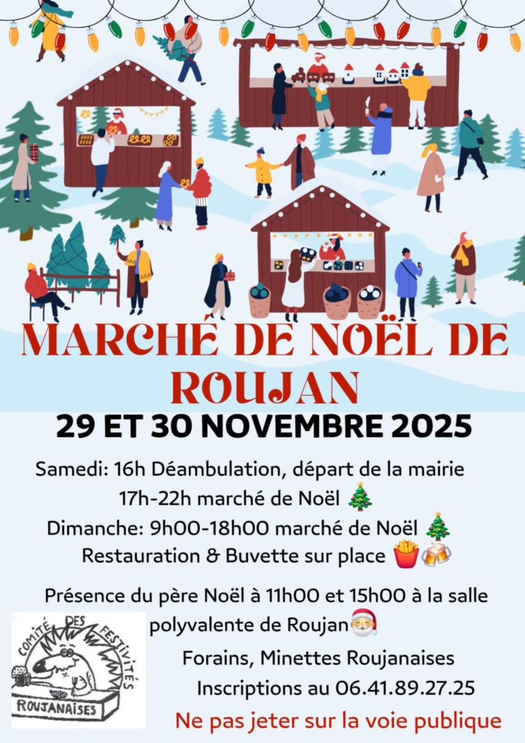 affiche marché de noël