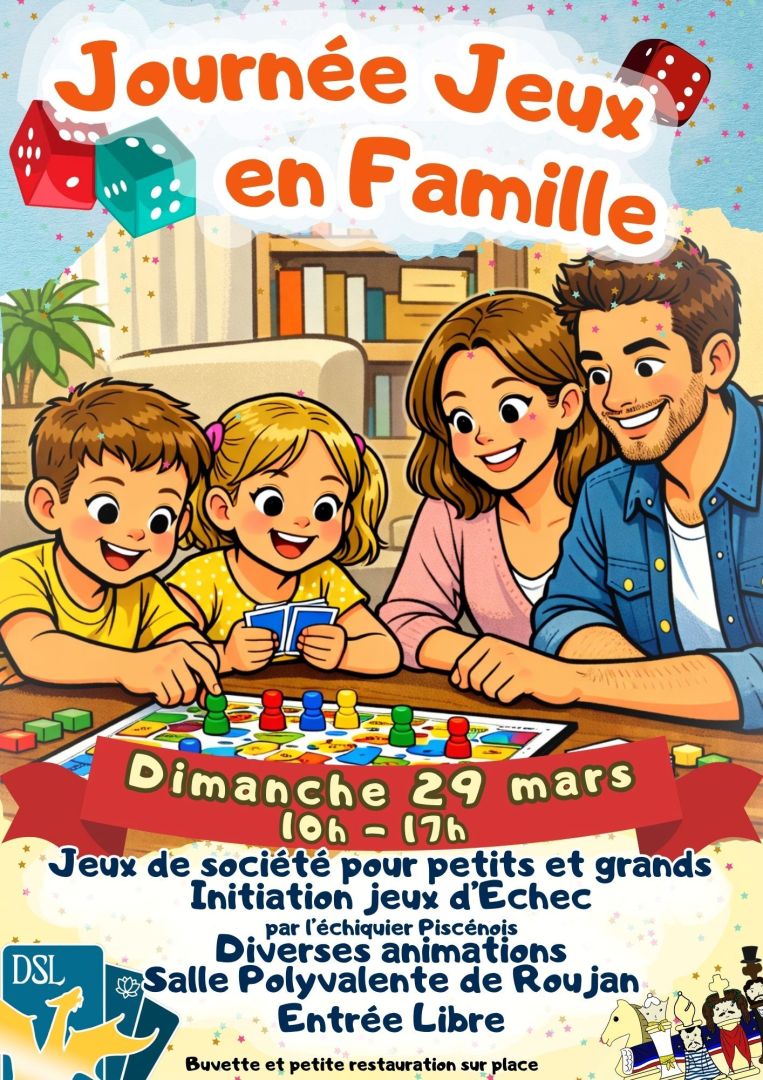 affiche journée jeux en famille affiche journée jeux en famille