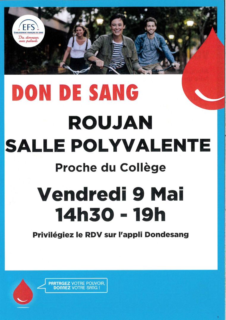 affiche don de sang