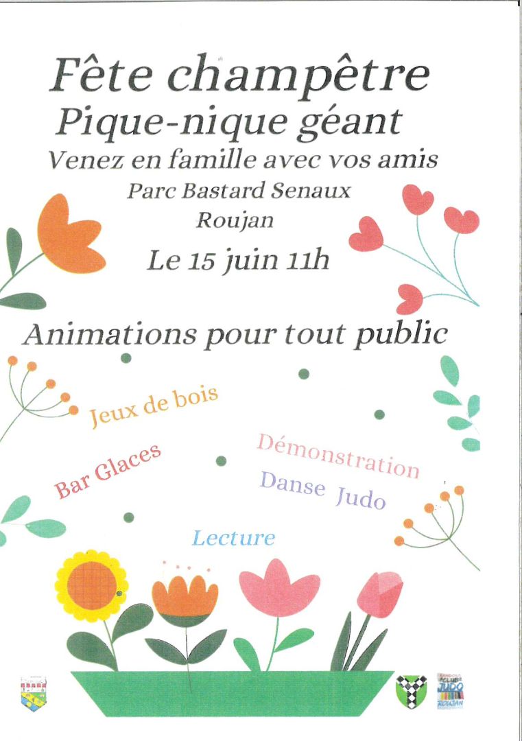 affiche fête champêtre