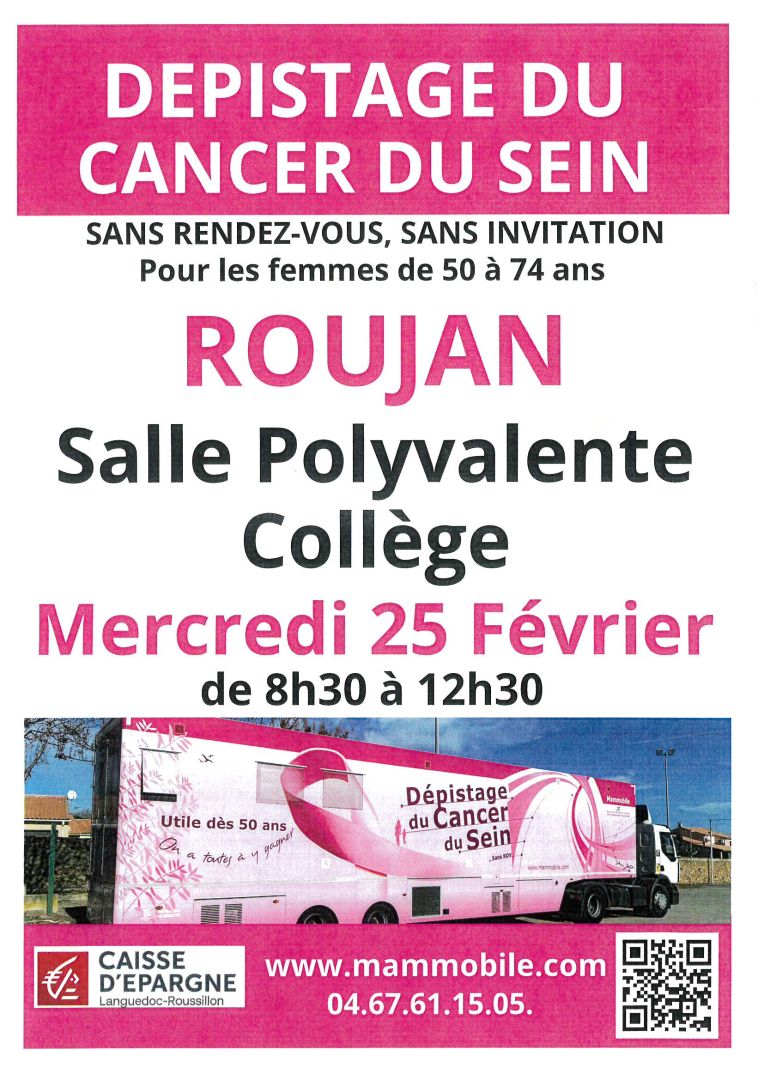 affiche dépistage du cancer du sein