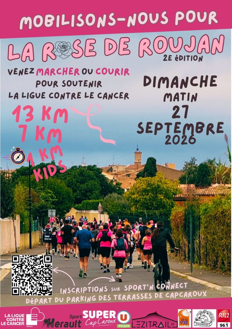 affiche la rose de roujan